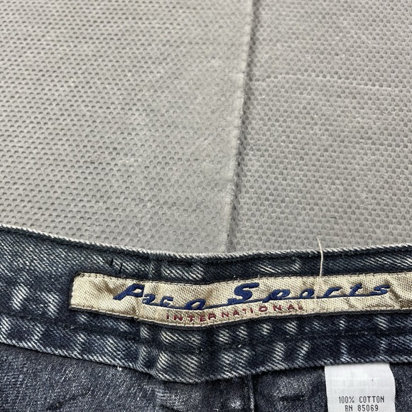 VTG Paco Jeans Mens 32x27 Black Denim Embroidered Baggy‎ Fit Y2K Hip Hop Skate - Picture 5 of 13